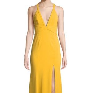 NWT Jay Godfrey V neck Crisscross Gown